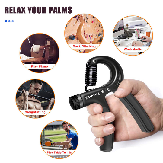 Adjustable Hand Grip Exerciser Strengthener Wrist Forearm Trainer