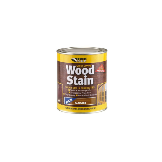 Everbuild WSTAINSDO02 Wood Stain Dark Oak 250ml