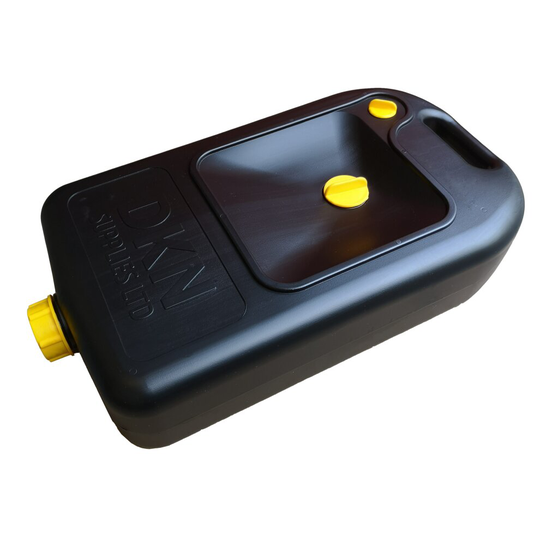 10L Black Oil Drain Container for Motorhomes