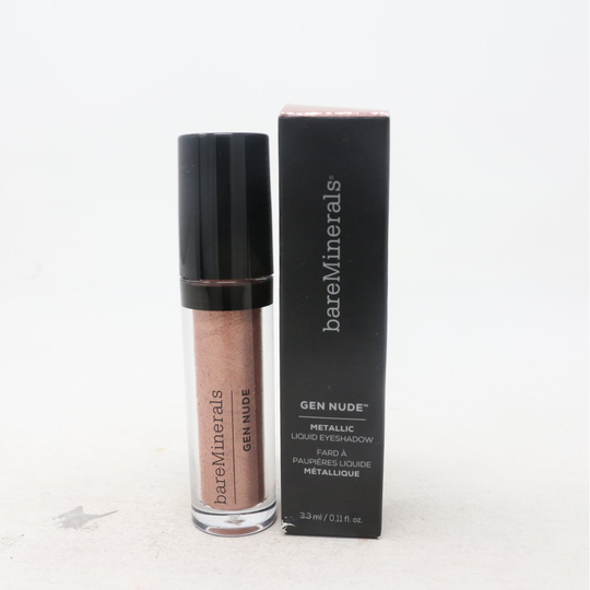 (Sunstone) Bareminerals Gen Nude Metallic Liquid Eyeshadow 0.11oz/3.3ml New With Box