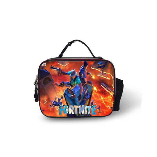 (Pattern 03) Fortnite 9 Lunch Box Bag Outdoor leather Lunch Bag