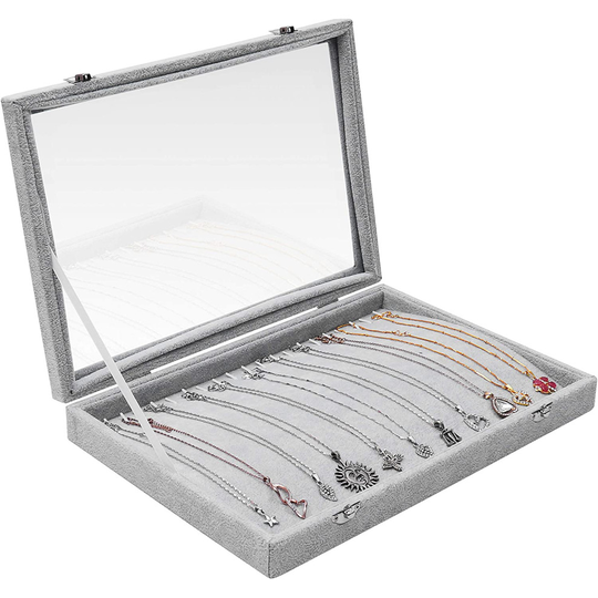 BELLE VOUS Necklace Storage Box - (35.4x24.4cm) Gr