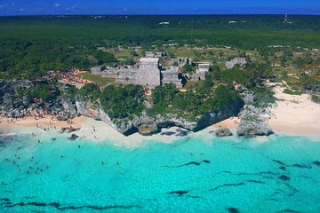 Excursion Tulum Ruins, Snorkelling in Mayan Cenote, Zipline, Off Road Ride Truck