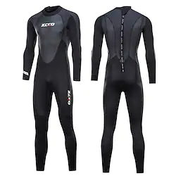 ZCCO Men's Full Wetsuit 3mm SCR Neoprene Diving Suit Thermal Warm UPF50 Breathable High Elasticity Long Sleeve Full Body Back Zip - Swimming Diving Surfing Scuba Patchwork Spring Summer Winter Lightinthebox