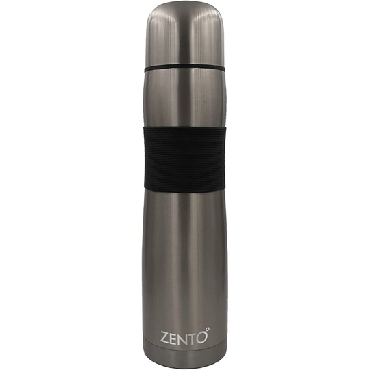 Zento 1 litre Stainless Steel Silicon Grip Vacuum Flask Thermo-Shield Technology