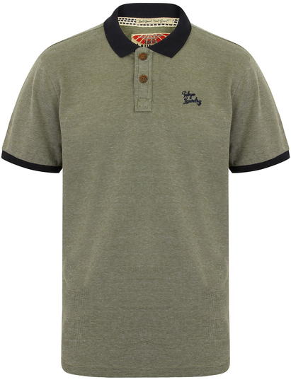 Polo Shirts Roma Springs Pique Polo Shirt in Olivine Khaki - Tokyo Laundry / S - Tokyo Laundry