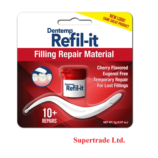 Dentemp Refilit Lost Dental Tooth Filling Material Cherry 2g 10+ Repairs