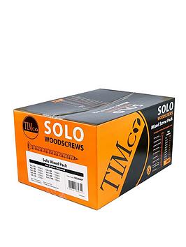 Timco Solo Countersunk Gold Woodscrews Mixed Box -