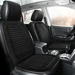 1 PCS Car Seat Covers Luxury Car Protectors Universal Anti-Slip Driver Seat Cover Plush with Backrest Strip-type Easy Install Universal Fit Interior Accessories for Auto Truck Van SUV Lightinthebox