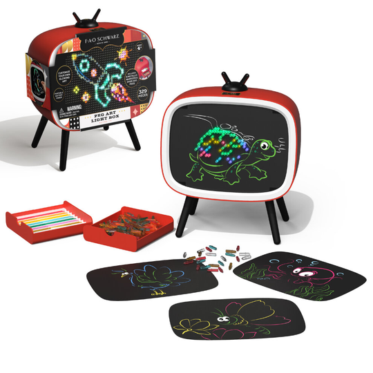TOY PEG ART LIGHT BOX RED-TG VERSION