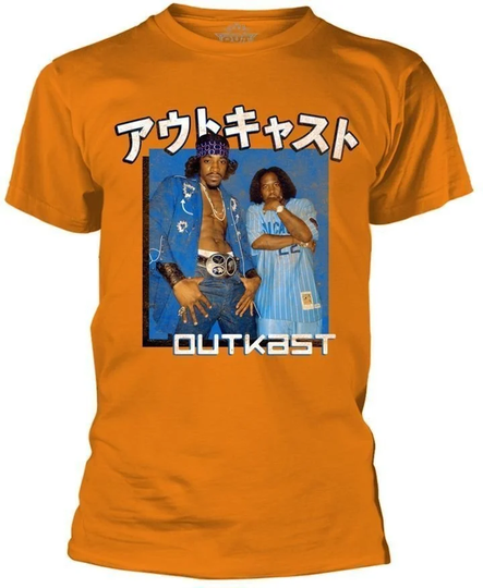 Outkast T-Shirt Blue Box S Orange