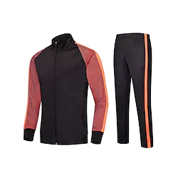 Men's Women's Tracksuit Sweatsuit 2 Piece Full Zip Athletic Winter Long Sleeve Breathable Quick Dry Moisture Wicking Fitness Running Jogging Sportswear Activewear Color Block Black Green Dark Navy Lightinthebox