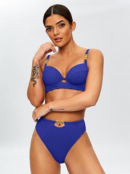 Ann Summers Swim Riviera Underwired Bikini Top - Bright Blue, Bright Blue, Size 36Ff, Women