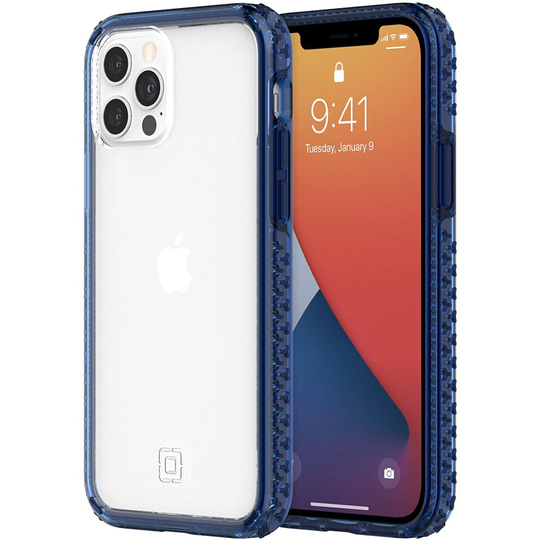 (Blue/Clear, iPhone 12 & 12 Pro) Incipio Grip Protective Case for iPhone 12 Series