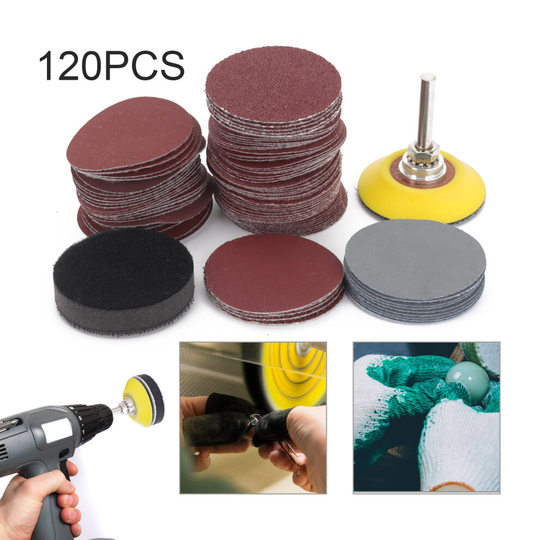 Sanding Discs Pad Kit For Drill Grinder Rotary Tools 2 Inch 50PCS