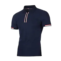 Men's Golf Shirt Tennis Shirt Quick Dry Moisture Wicking Lightweight Short Sleeve T Shirt Top Slim Fit 1/4 Zip Solid Color Summer Tennis Golf Running Lightinthebox