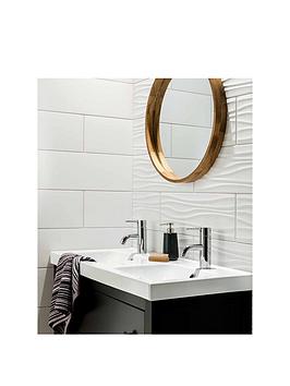 Topps Tiles Swave Structured White 20Cm X 60Cm (Box Of 10 Tiles)