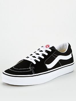 Vans Ua Sk8-Low Plimsoll - Black/White, Black/White, Size 6, Men