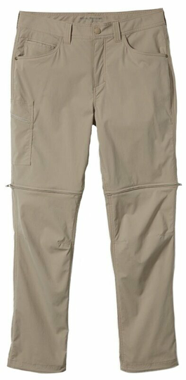 Royal Robbins Outdoor Pants Bug Barrier Active Traveler Zip n' Go Pant Khaki 32/34