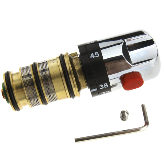 Thermostatic Bath Mixer Tap Shower Valve Handle Spare Repair Cartridge Kit Hot