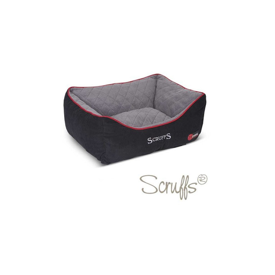 (Small) Scruffs Black & Grey Thermal Box Pet Bed