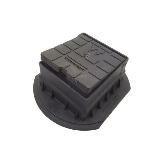 Stopcock Water Meter Box with Hinged Lid 5.5" x 5"