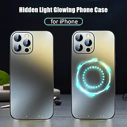 Phone Case For Apple Back Cover iPhone 14 13 Pro Max Plus Glow in the Dark Plating LED Flash Lighting Cartoon TPU Lightinthebox