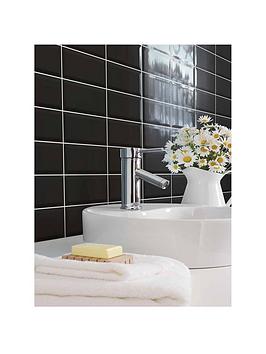 Topps Tiles Metro Black 10Cm X 20Cm (Box Of 25 Tiles)