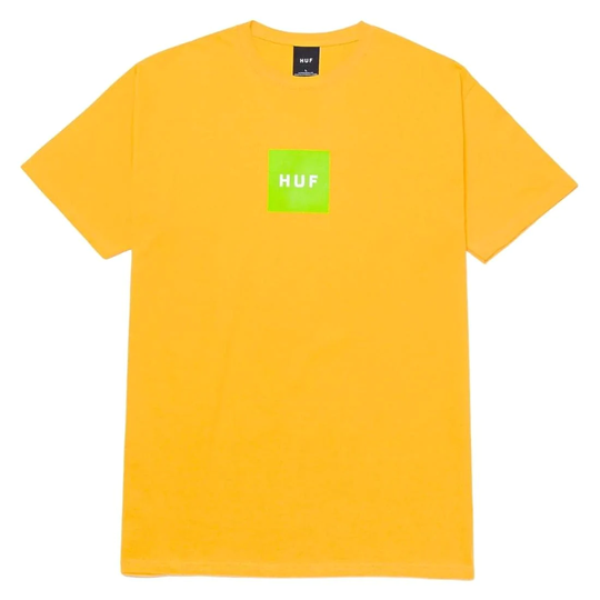 Huf Essentials Box Logo T-Shirt - Lemon Yellow