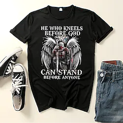 Inspired by The Last Templar Angel Knights Templar Crusader T-shirt Anime Anime Classic Street Style T-shirt For Men's Women's Unisex Adults' Hot Stamping 100% Polyester Lightinthebox