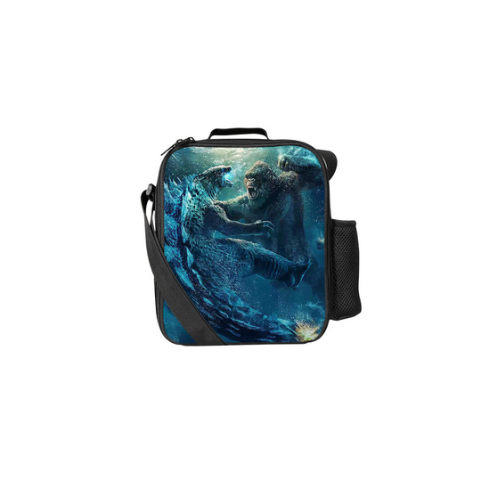(Pattern 11) Godzilla Lunch Bag Thermal Insulated Cooler Box