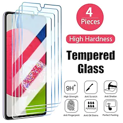 [4 Pack] Phone Screen Protector For Samsung A73 A53 A33 S22 S21 S20 Plus Ultra S21 FE A72 A52 A42 Note 20 Ultra Tempered Glass High Definition (HD) 9H Hardness 3D Touch Compatible Phone Accessory Lightinthebox
