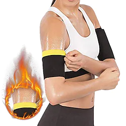 Arm Sleeves Compression Arm Sleeves Sweat Arm Trimmers 2 pcs Sports Neoprene Home Workout Yoga Fitness Stretchy Weight Loss Sweat Control Training Aids For Women Men Arm Leisure Sports Adults' Lightinthebox