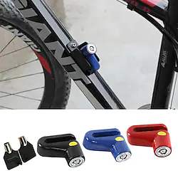 Bike Locks Portable Lightweight Materials Stability Durable Anti Lost For Road Bike Mountain Bike MTB Triathlon Fixed Gear Bike Cycling Bicycle Stainless Steel Black Red Blue 1 pcs Lightinthebox