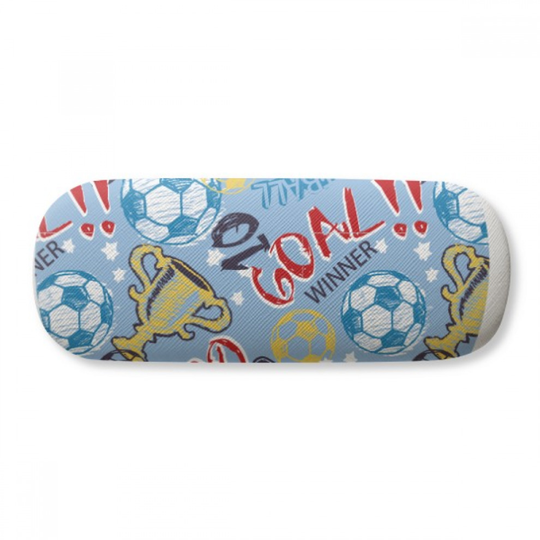 Goal Soccer Football Sports Winner Glasses Case Eyeglasses Hard Shell Storage Spectacle Box