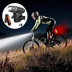 LED Bike Light Rechargeable Bike Light Set Front Bike Light Rear Bike Tail Light Mountain Bike MTB Bicycle Cycling Waterproof 360° Rotation Multiple Modes Super Bright Li-polymer 200 lm Rechargeable Lightinthebox