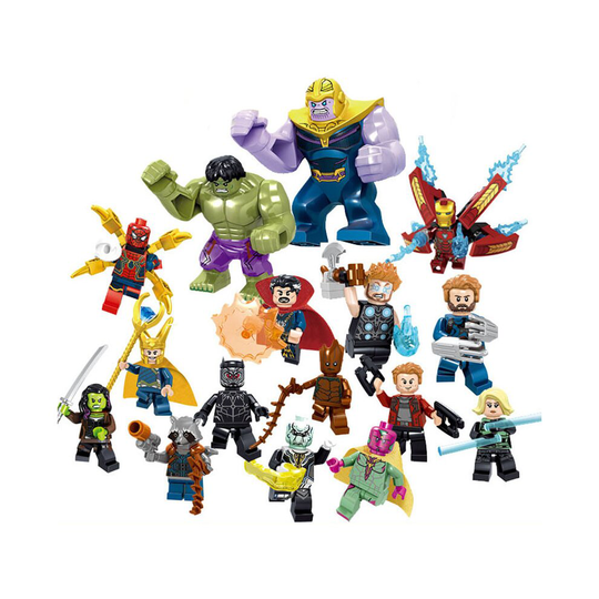 Marvel 16pcs/set Compatible Lego Avengers Minifigures Building Blocks Blocks Toy Children Gifts