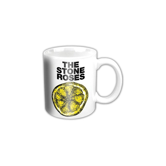 The Stone Roses Mug Lemon Band Logo Giant 32oz new Official White Boxed