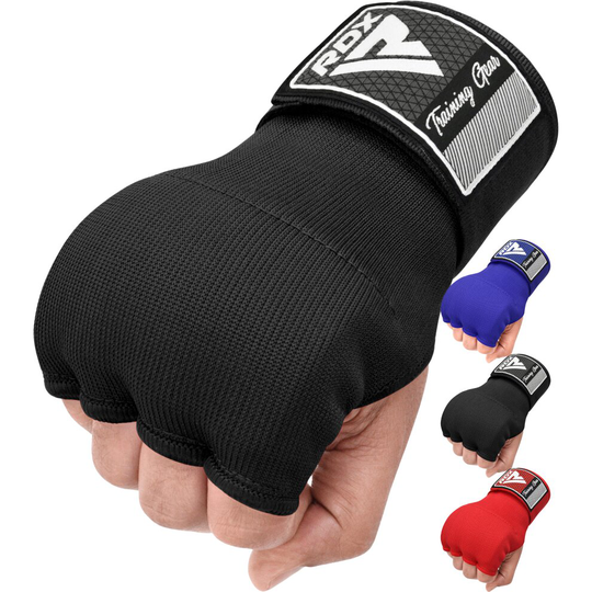 (Black, S) RDX Boxing Hand Wrap Inner Gloves, Quick 75cm Long