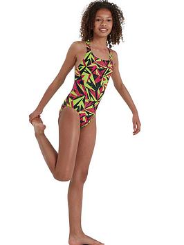 Speedo Hyperboom Logo Medalist Swimsuit