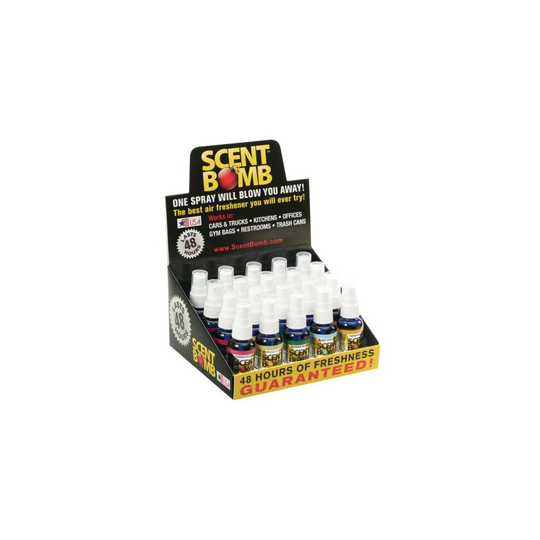 Scent Bomb Car Air Fresheners, Full Box Of 20, 4 Of Each 5 Scents-Box2
