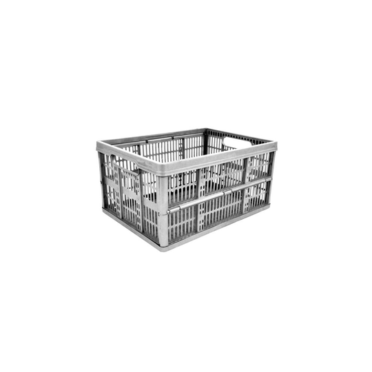 32 Litre Folding Flat Crate - crate thumbs up folding x silver collapsible box handles flat platinum 32 litre 48cm 35cm 24cm tape measure