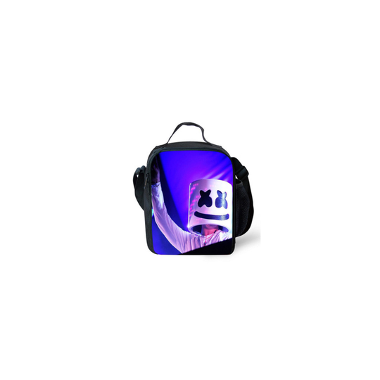 (21) Marshmello DJ thermal insulation rice bag school outdoor universal lunch box