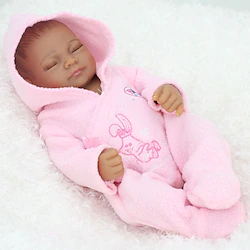 12 inch Reborn Doll Baby Girl Newborn lifelike Hand Made Non Toxic Hand Applied Eyelashes Full Body Silicone with Clothes and Accessories for Girls' Birthday and Festival Gifts / Natural Skin Tone Lightinthebox