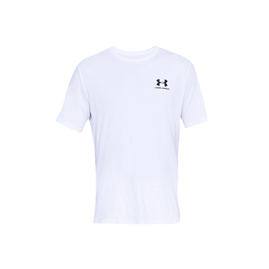 (XL) Under Armour Sportstyle Left Chest Tee 1326799-100 Mens White t-shirt