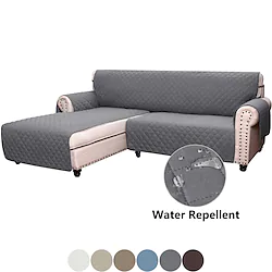 Sofa Slipcover L Shape Sofa Cover Sectional Couch Cover Chaise Lounge Slip Cover Reversible Sofa Cover Furniture Protector Cover for Pets Kids Children Dog Cat Lightinthebox