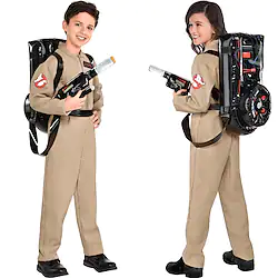 Ghostbusters Cosplay Cosplay Costume Men's Women's Boys Movie Cosplay Cosplay Halloween Beige Leotard / Onesie Masquerade Polyester Lightinthebox