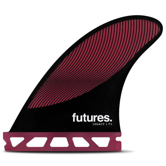 Futures P4 Legacy Surfboard Fins - Burgundy Black
