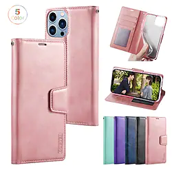 Phone Case For Apple Wallet Card iPhone 14 Pro Max Plus 13 12 11 Mini X XR XS 8 7 Wallet Flip Full Body Protective Solid Colored TPU PU Leather Lightinthebox