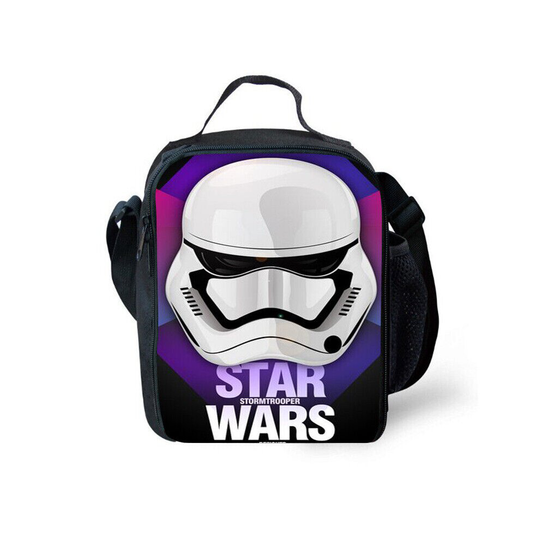 (7) Star Wars 3D Insulated Lunch Bag School Snack Box Travel Lunchbox Bag Kids Gift